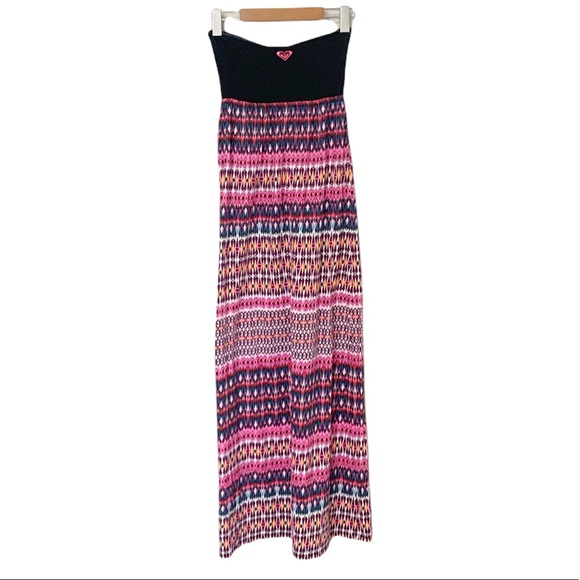 Roxy Strapless Maxi Printed Dress - XS - Picture 3 of 8